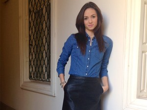 Balettpróbára is csinosan megy a táncos