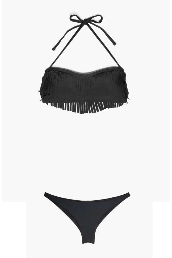 Fekete rojtos bikinifelső és alsó MANGO 2795 Ft, 2295 Ft