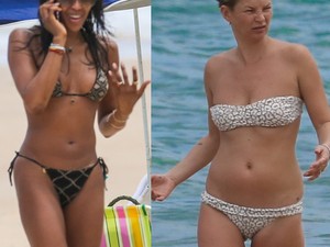 Közösen pancsol a két legendás szupermodell