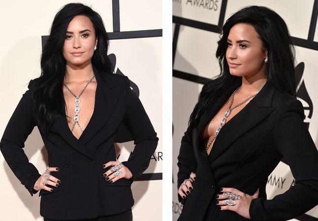 Demi Lovato, dekoltázs, grammy, grammy 2016