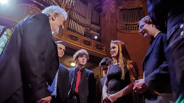 Plácido Domingo a Zeneakadémián