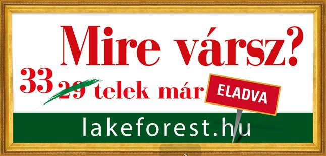 Modern házak épülnek a Lake Forest Villaparkban