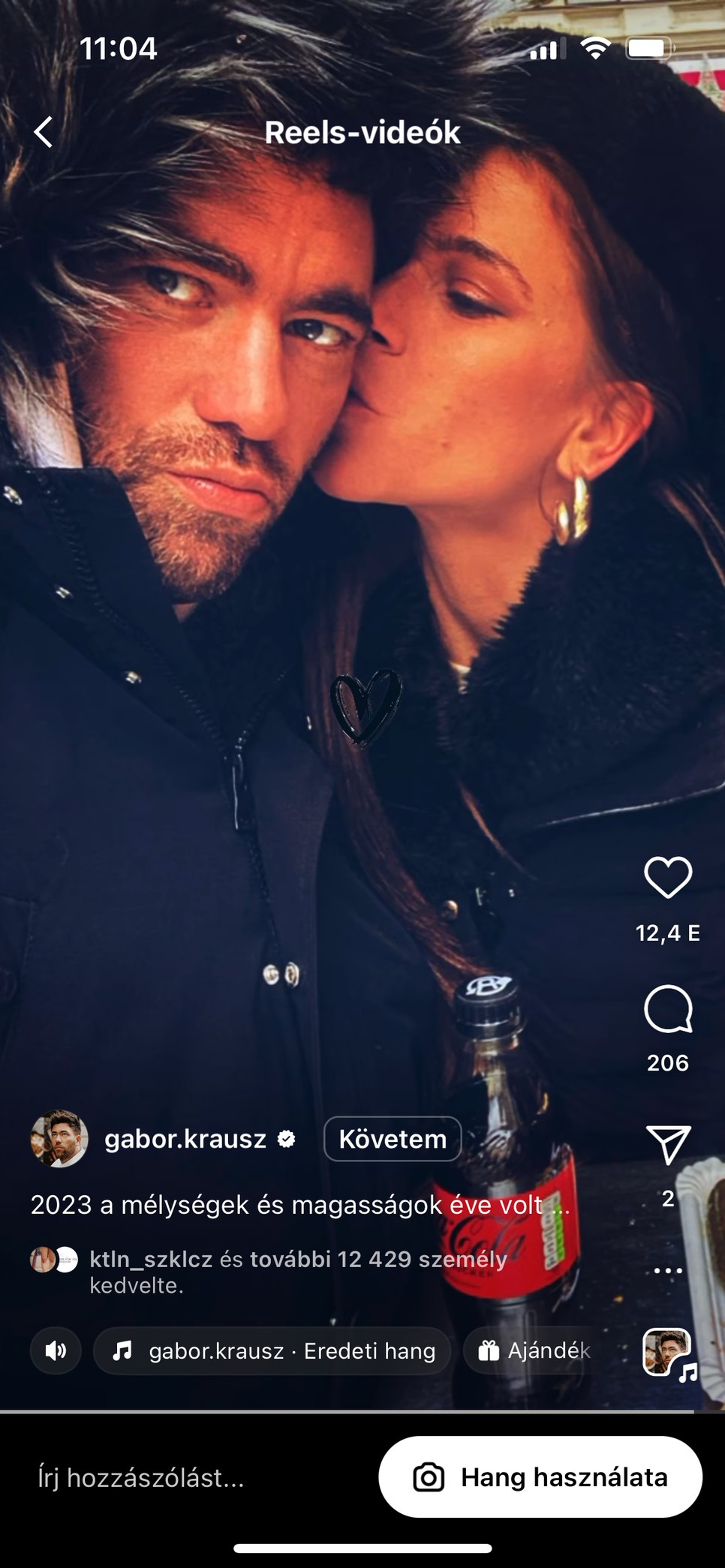 És az a bizonyos nagyon árulkodó fotó a Krausz Gábor és Mikes Anna párosról