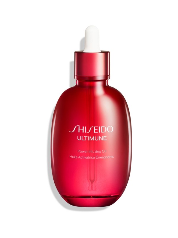 A Shiseido Ultimune Power Infusing olaj hatékonyan aktiválja a bőr fő védekező mechanizmusait és mélyrehatóan hidratál, miközben láthatóan csökkenti az öregedés jeleit az arcon, a testen és a hajon egyaránt. - Ultimune Power Infusing olaj SHISEIDO 24 800 Ft/75 ml (330,66 Ft/1 ml) 