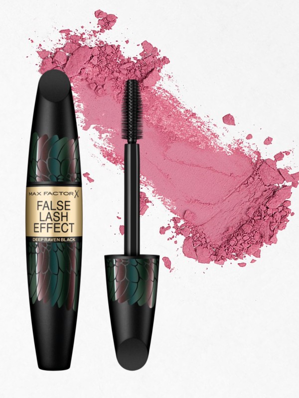 Matt szemhéjpúder (Kobai Azalea) H&M 1495 Ft, False Lash Effect szempillaspirál (Raven Black) MAX FACTOR 4799 Ft