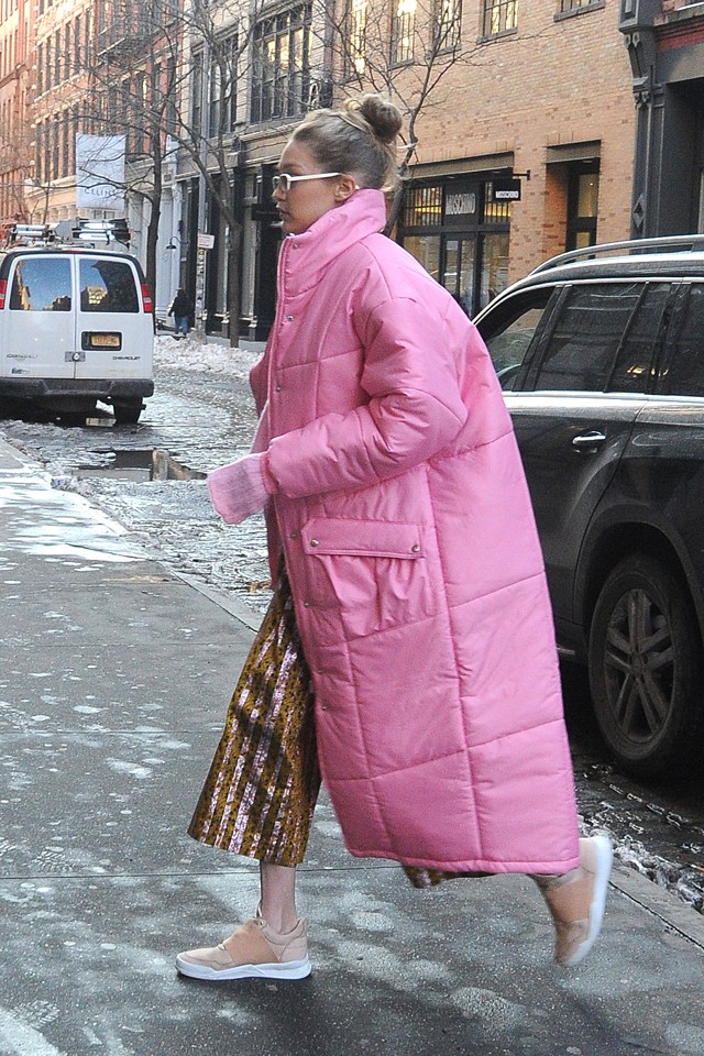 Gigi Hadid paplankabát