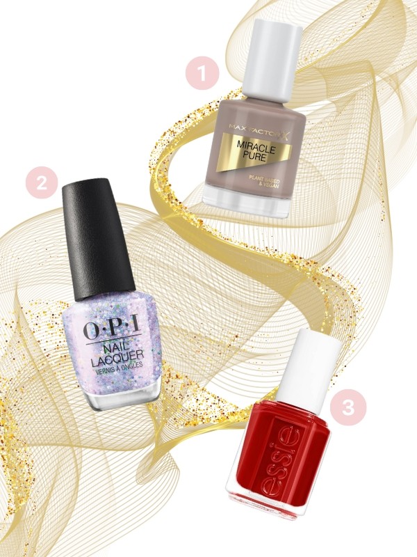 1. Miracle Pure körömlakk (Spiced Chai) MAX FACTOR 2499 Ft 2. Körömlakk (Put On Something Ice) OPI 3699 Ft 3. Körömlakk (Limited Addiction) ESSIE 2799 Ft