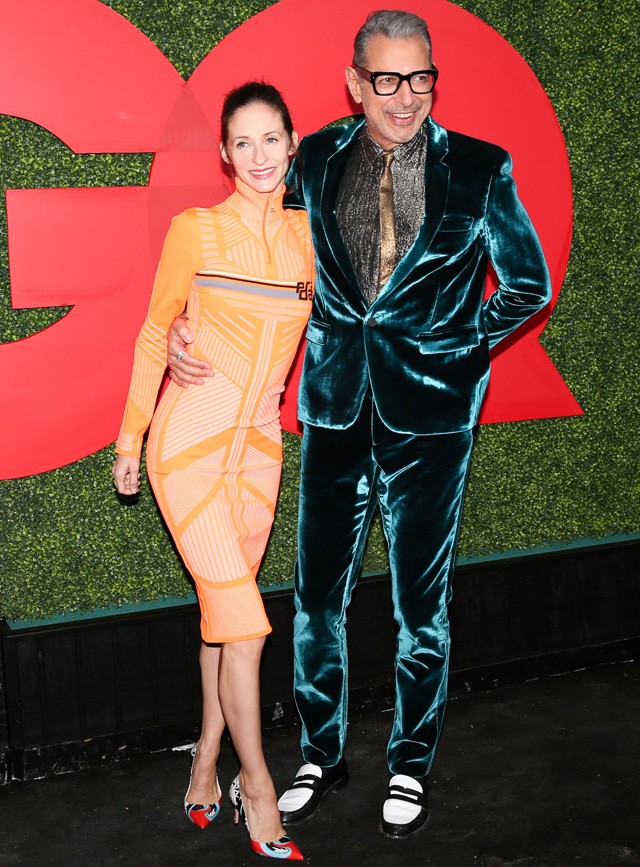 Jeff Goldblum és párja Emilie Livingstone