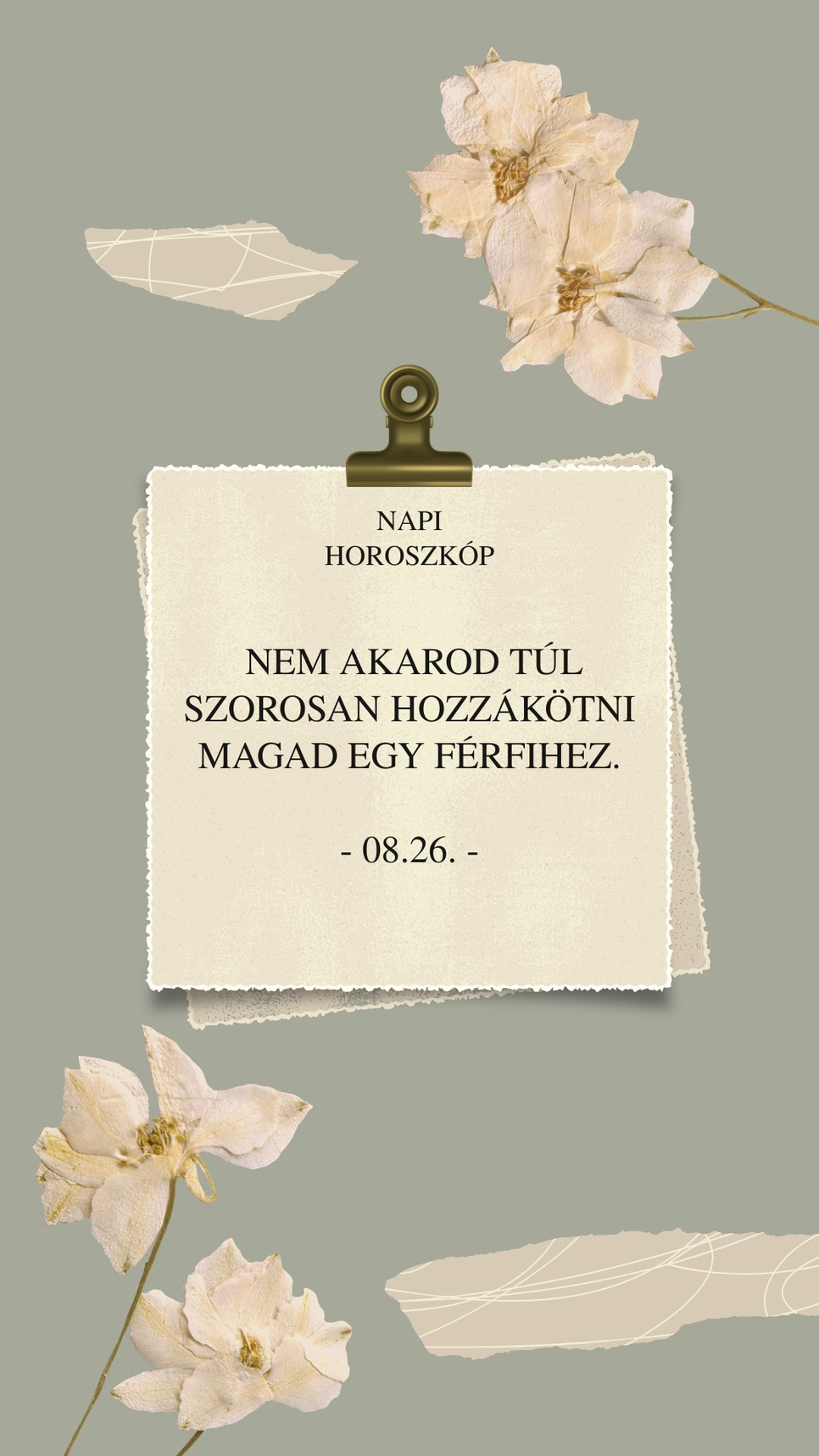 Egy kis emlékeztető a napi horoszkóp szerint