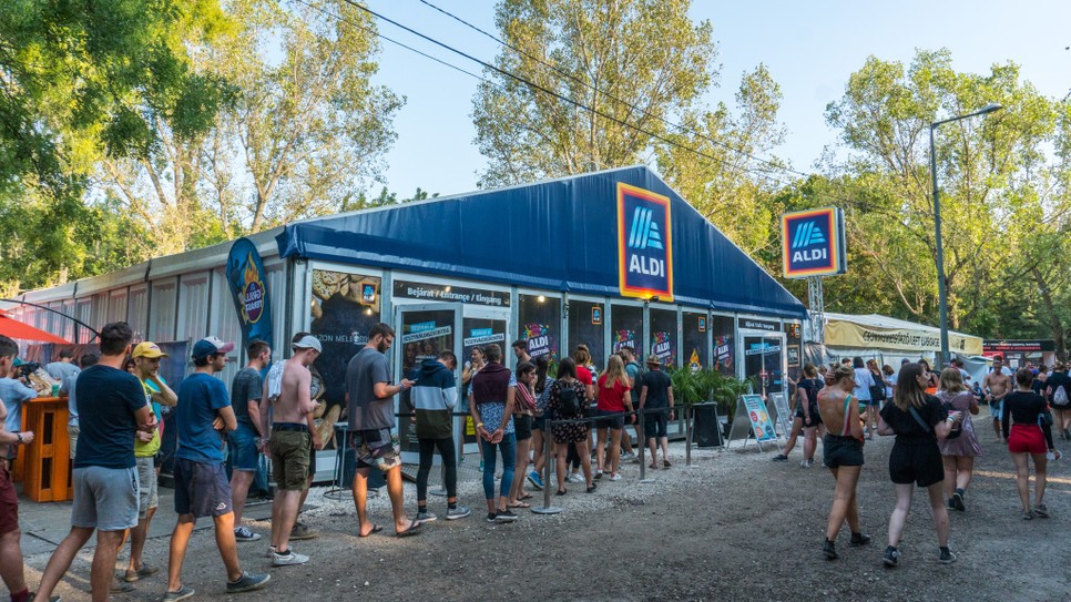 Az ALDI idén is kitelepült a Sziget fesztiválra