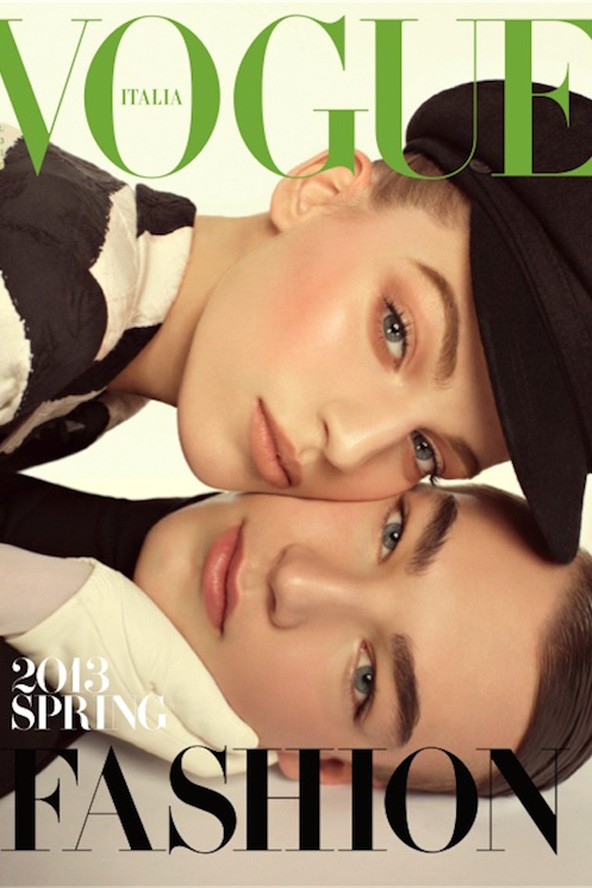 Axente Vanessa és Gustav Swedberg, Fotó: Steven Meisel, Vogue Italia 2013. március