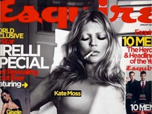 Újra meztelen címlap Kate Moss-tól!