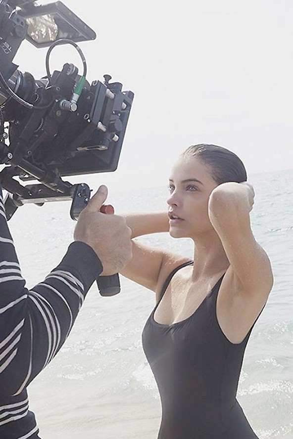 Barbi a kampány fotózásán