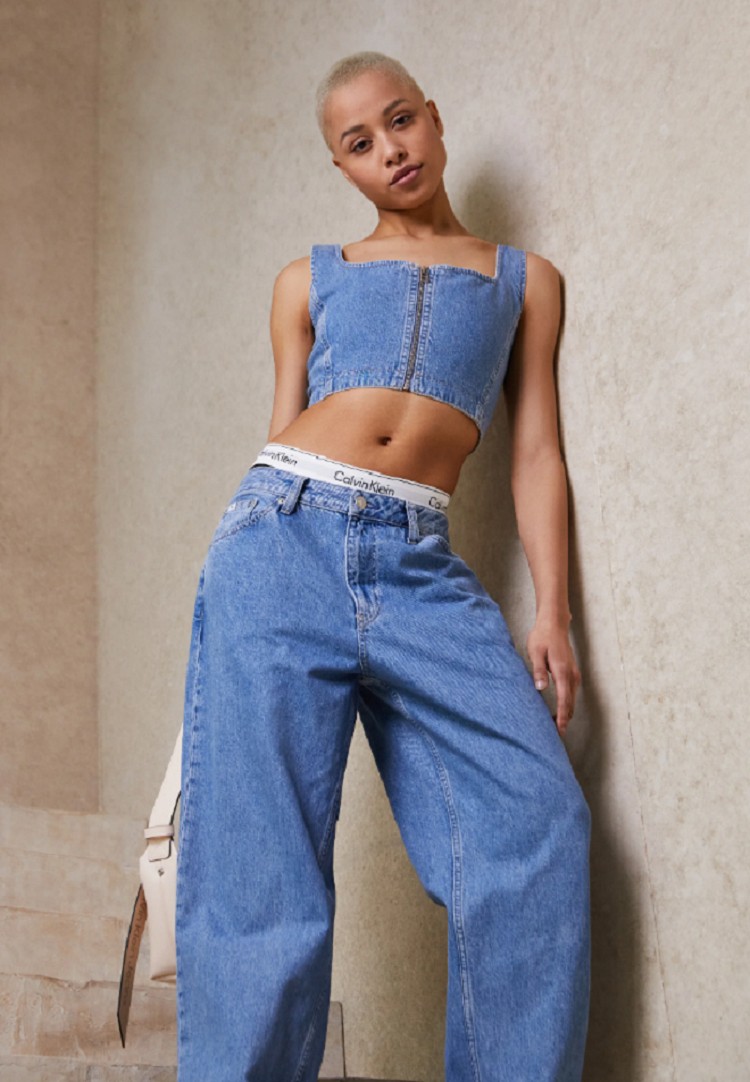 FireShot Capture 032 - Calvin Klein Jeans CORSET - Felső - denim medium kék farmer - Zalando  - wwwzalandohu