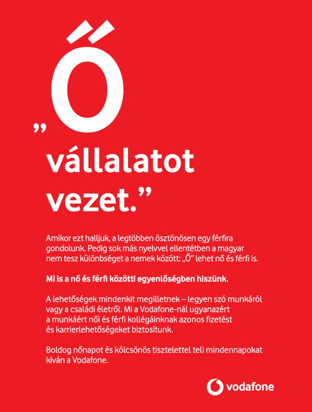 16 hetes fizetett szülési szabadság jár az apáknak is a Vodafone-nál