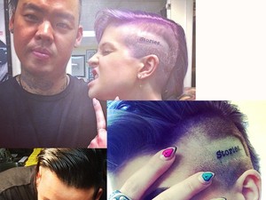 Ez ám durva! A popsztár fejbőrére tetováltatott