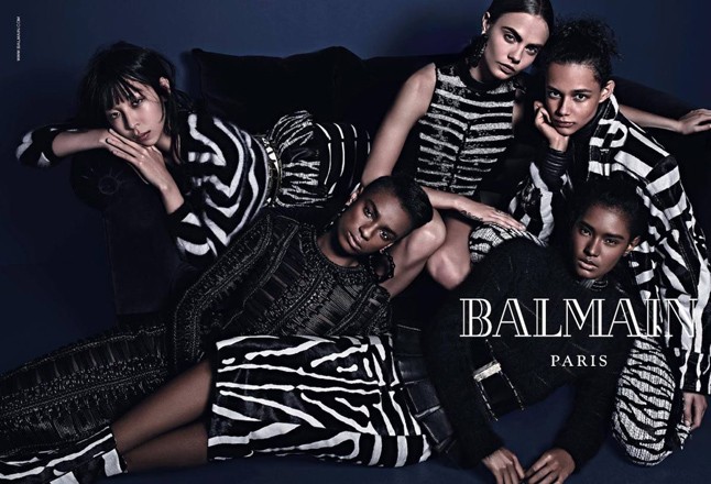 Cara Delevingne mindenkit megnevel az új Balmain kampánnyal