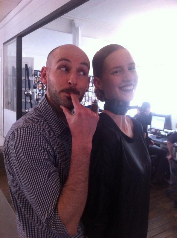 Luca a párizsi bookerével, Francois-val