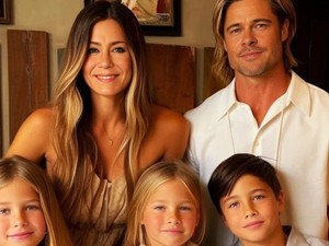 Így néznének ki Brad Pitt és Jennifer Aniston gyerekei a mesterséges intelligencia szerint