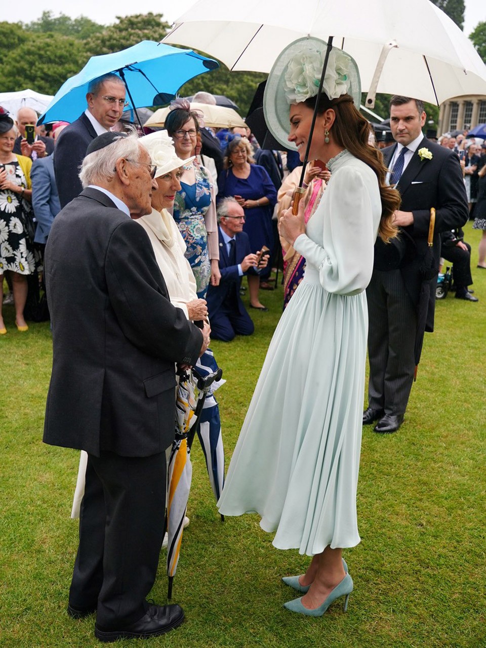  Az eseményen Katalin hercegné újra találkozott a 92 éves holokauszt-túlélő Manfred Goldberggel