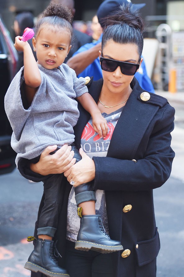 Kislányával, a szupercuki North Westtel