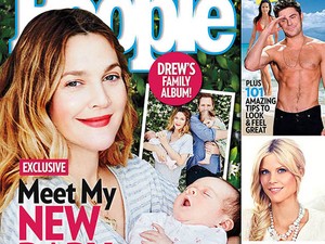 Az első fotó Drew Barrymore újszülött kislányáról