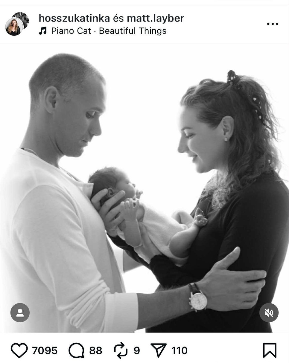 Megérkezett Hosszú Katinka második lánya, Szofi