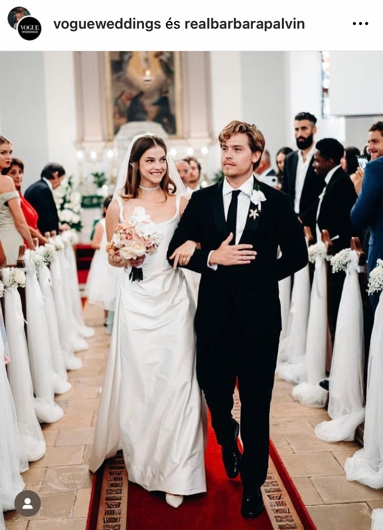 Palvin Barbara esküvői ruhája egyszerre ötvözte a klasszikus és a szemtelenül modern elemeket