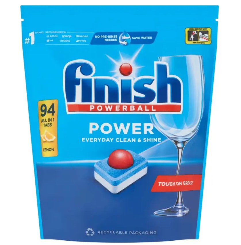 Finish All In One Max Lemon mosogatógép tabletta - 94 db a Rossmann üzleteiben és online, GLAMOUR kuponnal, 50% kedvezménnyel 3500 Ft