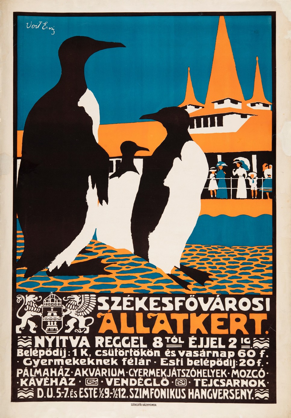 Voit Ervin: Székesfővárosi Állatkert,1912