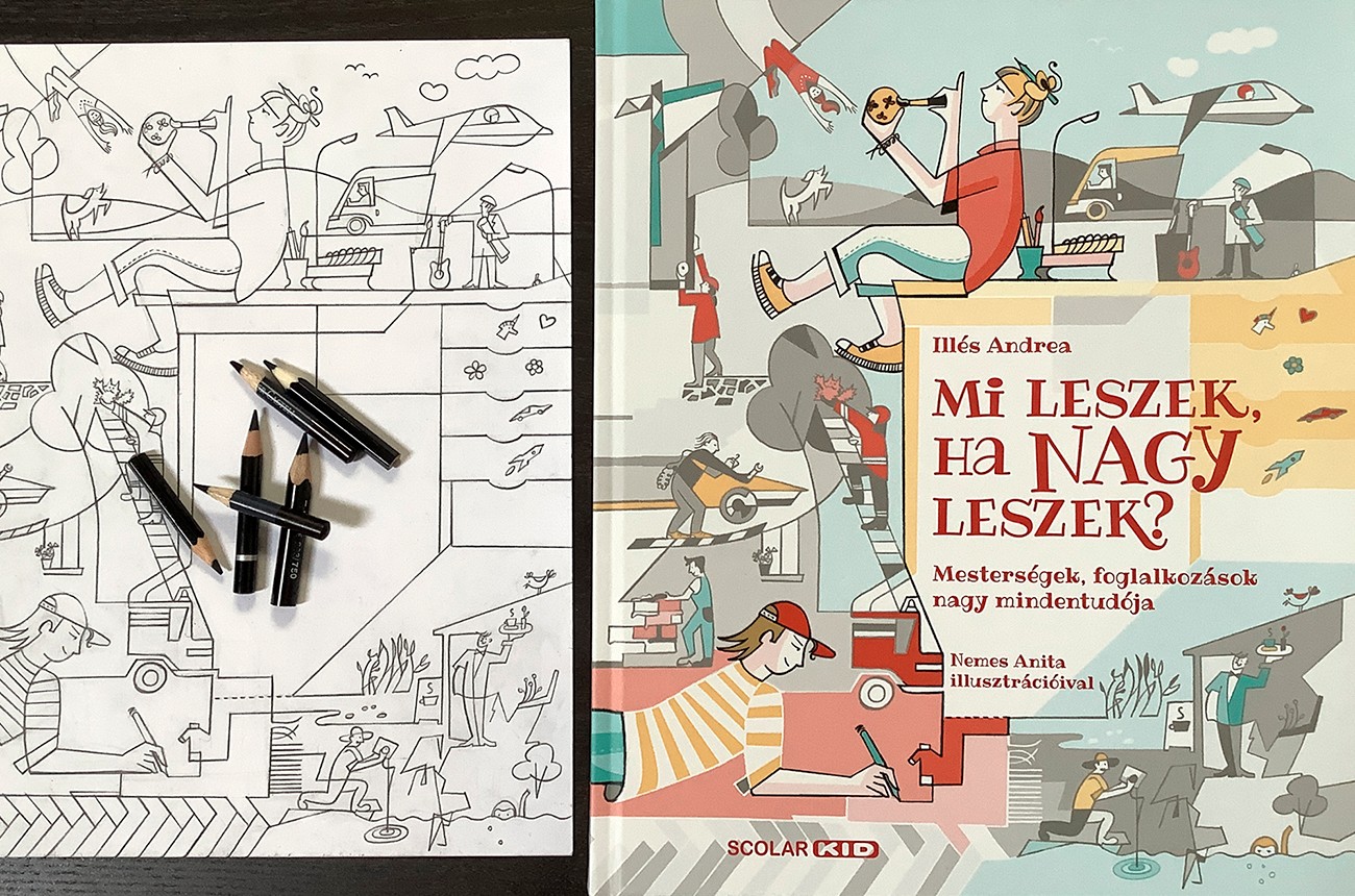 A Mi leszek, ha nagy leszek c. könyv borítója