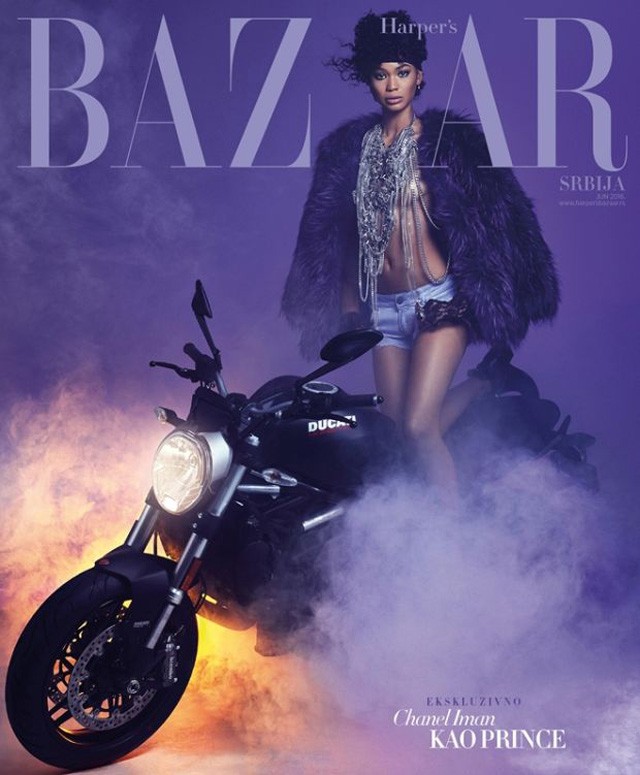 prince, divat, címlap, harpers bazaar, szerb, chanel iman, joshua jordan, purple rain