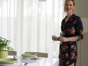 Szabó Jucus vacsorához is csinos összeállítást választott!