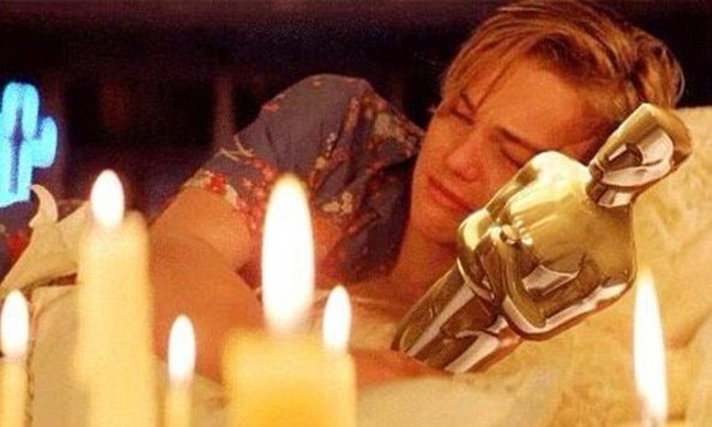 Így képzeljük el Leo első Oscar-tulajdonosi éjszakáját