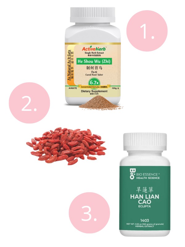 1. He Shou Wu étrend-kiegészítő ACTIVEHERB - activeherb.com  2. Goji Bogyó aszalt HEAVENUTS 800 Ft/70 g (11,43 Ft/1 g)  3. Han Lian Cao granulátum BIO ESSENCE - bioessence.com 