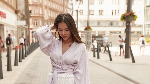 Vannak darabok, amiről a nagy melegben sem hajlandó lemondani Szilágyi Szilvi