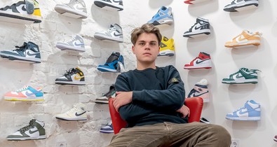 A srác, aki sneaker-birodalmat épít, és a Cápákat is lenyűgözte