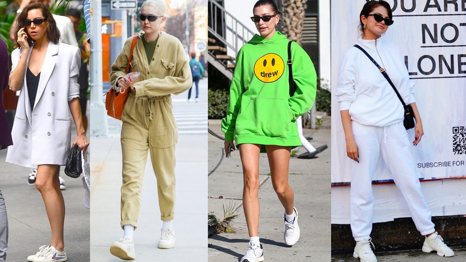 Aubrey Plaza, Gigi Hadid, Hailey Bieber, Selena Gomez: mi a közös a négy sztárban? Az imádott fehér sneaker