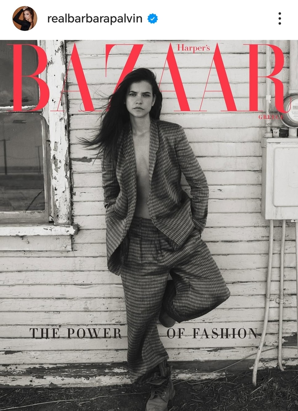 Palvin Barbara friss címlapfotója