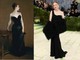 Míg Foy a kontrasztokra épített, Julianne Moore a Madame X portréjának kifinomultabb, klasszikus értelmezését prezentálta. Az egyedi Bottega Veneta ruhán a vállpántot éppen csak annyira engedték le, hogy az csendes utalásként szolgáljon az 1884-es botrányra. Ez a megközelítés tökéletesen rímelt Sargent portréjának örökségére. A hatást nem az érte el, amit a művész megmutatott, hanem az, amit a néző képzeletére bízott.