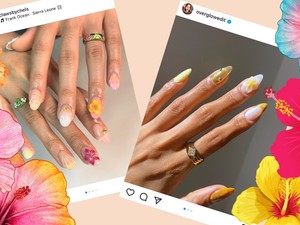 A hibiszkusz körmök visznek mindent augusztusban: varázslatosan szép az új manikűrtrend