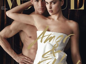 Cristiano Ronaldo meztelenül ölelgeti Irina Shayk modellt a Vogue címlapján