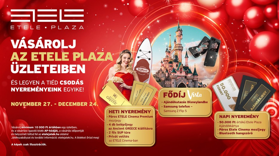 A karácsony varázsával vár az Etele Plaza!