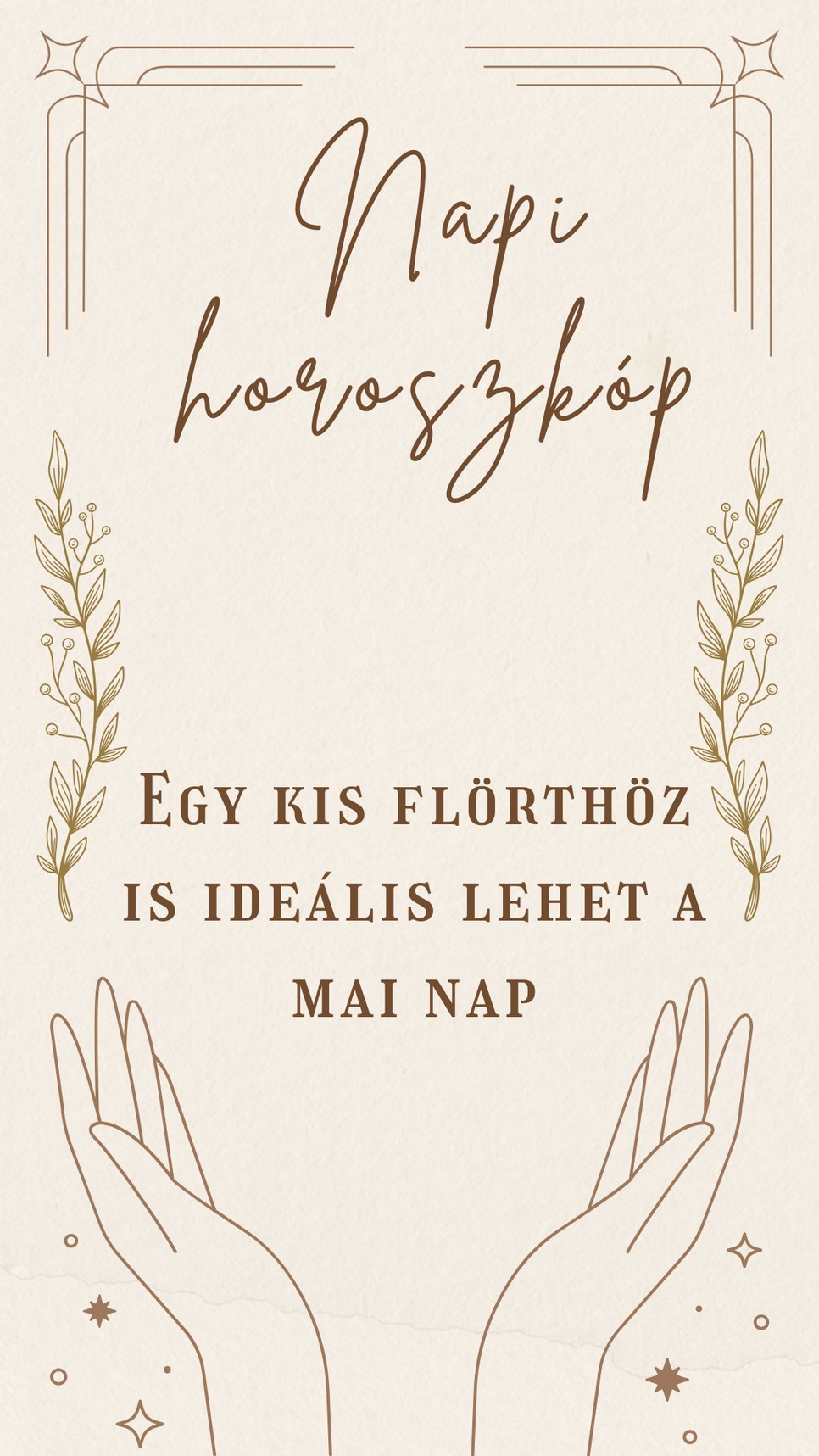 Napi horoszkóp: flörtölős kedd elé nézünk