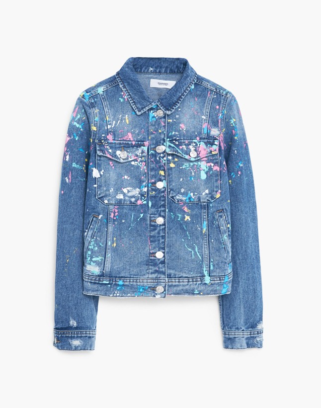 Festékfoltos dzseki MANGO 17995 Ft, Glamour-napokon 14395 Ft