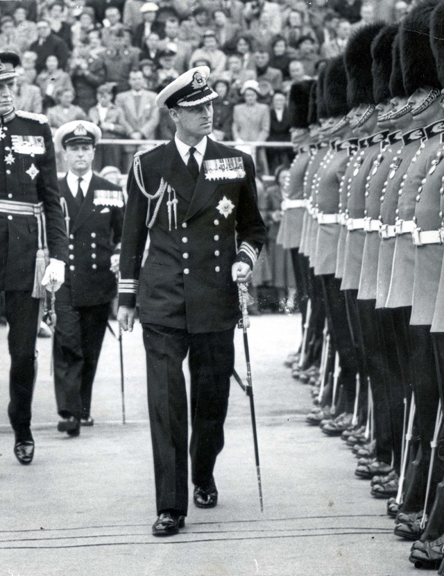 Fülöp herceg 1952-ben egy katonai felvonuláson