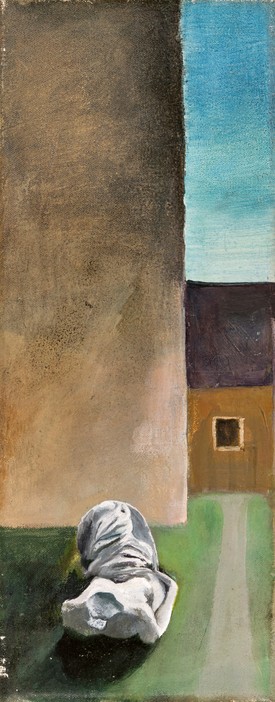 Ország Lili: Fehér szobor Kiscelli Múzeum udvara, 1954