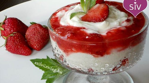 Epres túrókrém - 10 perces cukormentes desszert