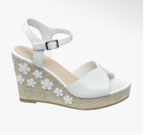 Virágos telitalpú szandál DEICHMANN 7990 Ft