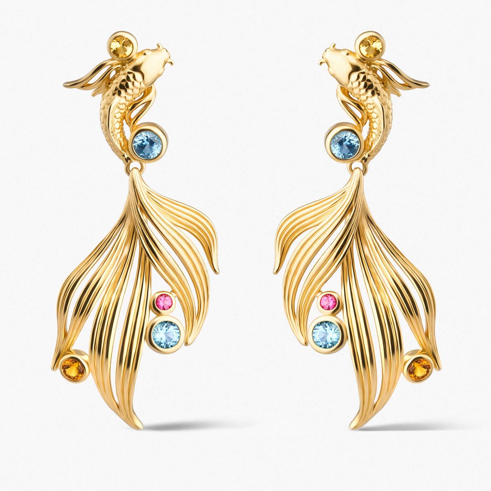 WKRUK KOI ezüst fülbevaló 47 500 Ft